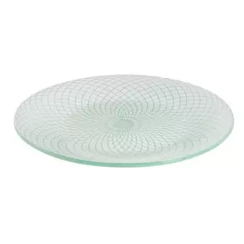 Rosseto GLS036W Rosseto Spiro White 15.6" Round Handmade Glass Plat...