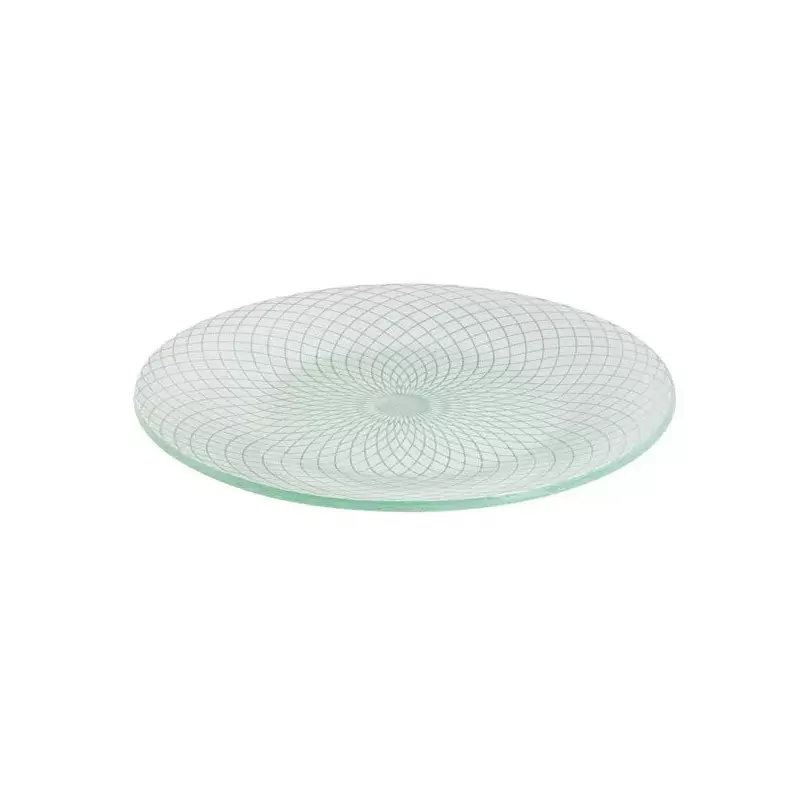 Rosseto GLS036W Rosseto Spiro White 15.6" Round Handmade Glass Plat...