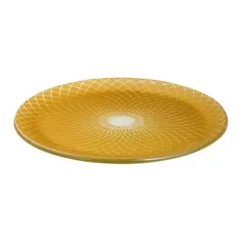 Rosseto GLS037G Rosseto Spiro Gold 13" Round Handmade Glass Platter...