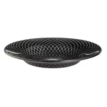 Rosseto GLS039B Rosseto Spiro Black 15.4" Round Wide Rim Handmade G...