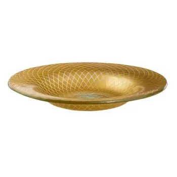 Rosseto GLS039G Rosseto Spiro Gold 15.4" Round Wide Rim Handmade Gl...