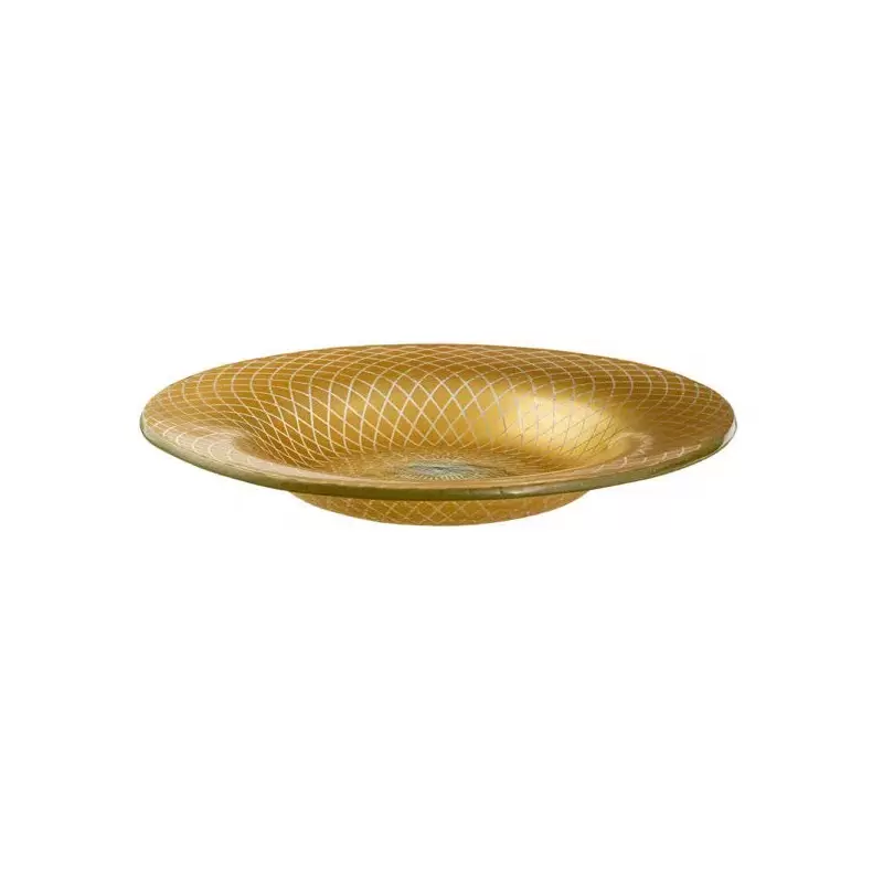 Rosseto GLS039G Rosseto Spiro Gold 15.4" Round Wide Rim Handmade Gl...