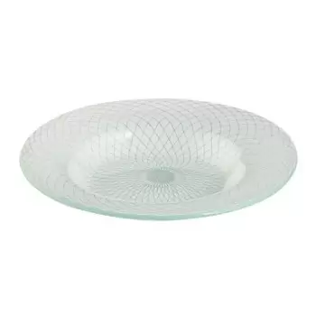 Rosseto GLS039W Rosseto Spiro White 15.4" Round Wide Rim Handmade G...