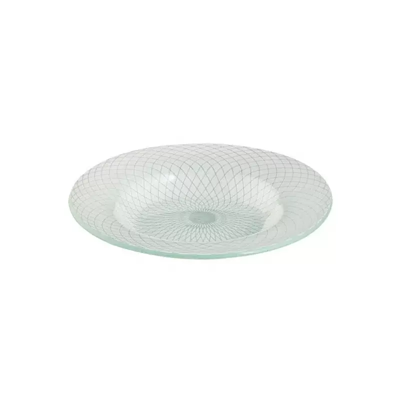 Rosseto GLS039W Rosseto Spiro White 15.4" Round Wide Rim Handmade G...