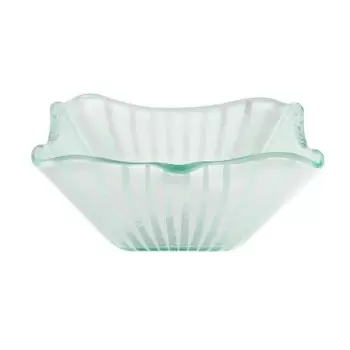 Rosseto GLS040W Rosseto Stelo White 10" Square Handmade Glass Bowl ...