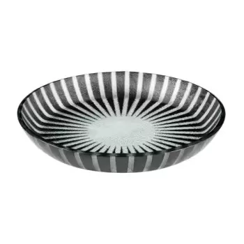 Rosseto GLS042B Rosseto Stelo Black 14" Round Shallow Handmade Glas...