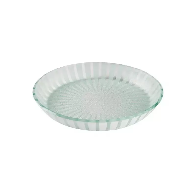 Rosseto GLS042W Rosseto Stelo White 14" Round Shallow Handmade Glas...