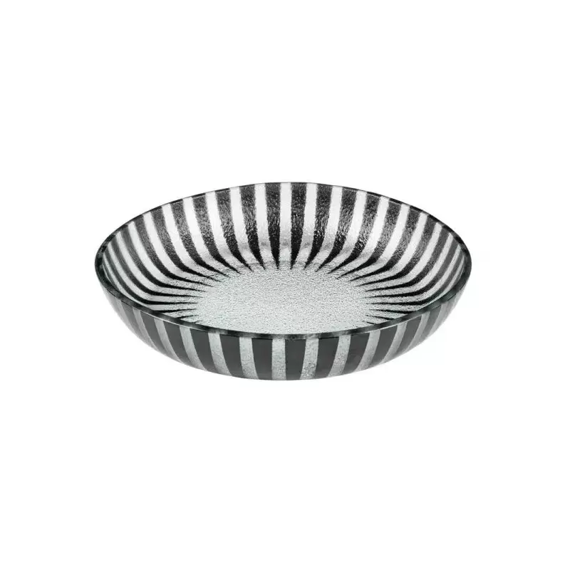 Rosseto GLS043B Rosseto Stelo Black 11" Round Shallow Handmade Glas...