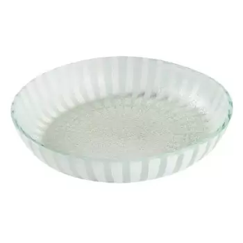 Rosseto GLS043W Rosseto Stelo White 11" Round Shallow Handmade Glas...