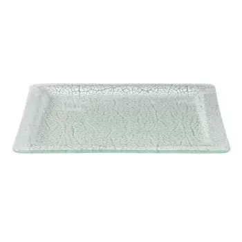 Rosseto GLS044W Rosseto Foglia White 12" Square Handmade Glass Rimm...