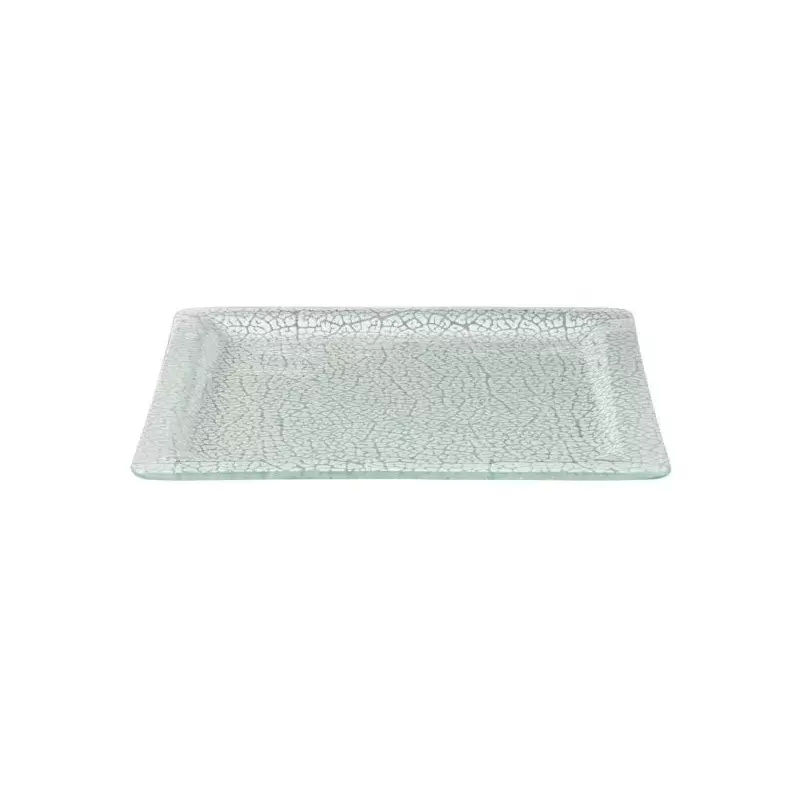 Rosseto GLS044W Rosseto Foglia White 12" Square Handmade Glass Rimm...