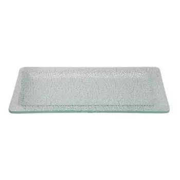 Rosseto GLS045W Rosseto Foglia White 16" Rectangle Handmade Glass R...