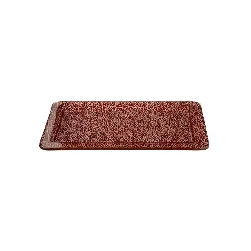 Rosseto GLS045C Rosseto Foglia Cognac 16" Rectangle Handmade Glass ...