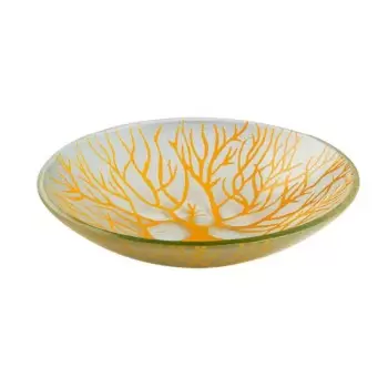 Rosseto GLS046M Rosseto Radici Mustard 14" Round Handmade Glass Bow...