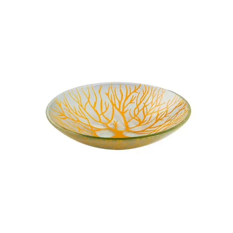 Rosseto GLS046M Rosseto Radici Mustard 14" Round Handmade Glass Bow...