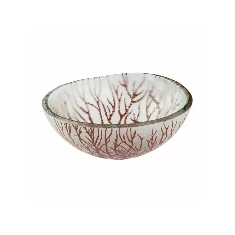 Rosseto GLS048C Rosseto Radici Cognac 8" Round Handmade Glass Bowl ...