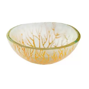 Rosseto GLS048M Rosseto Radici Mustard 8" Round Handmade Glass Bowl...