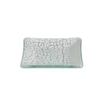 Rosseto GLS058W Rosseto Foglia White Mini Square Handmade Glass Pla...
