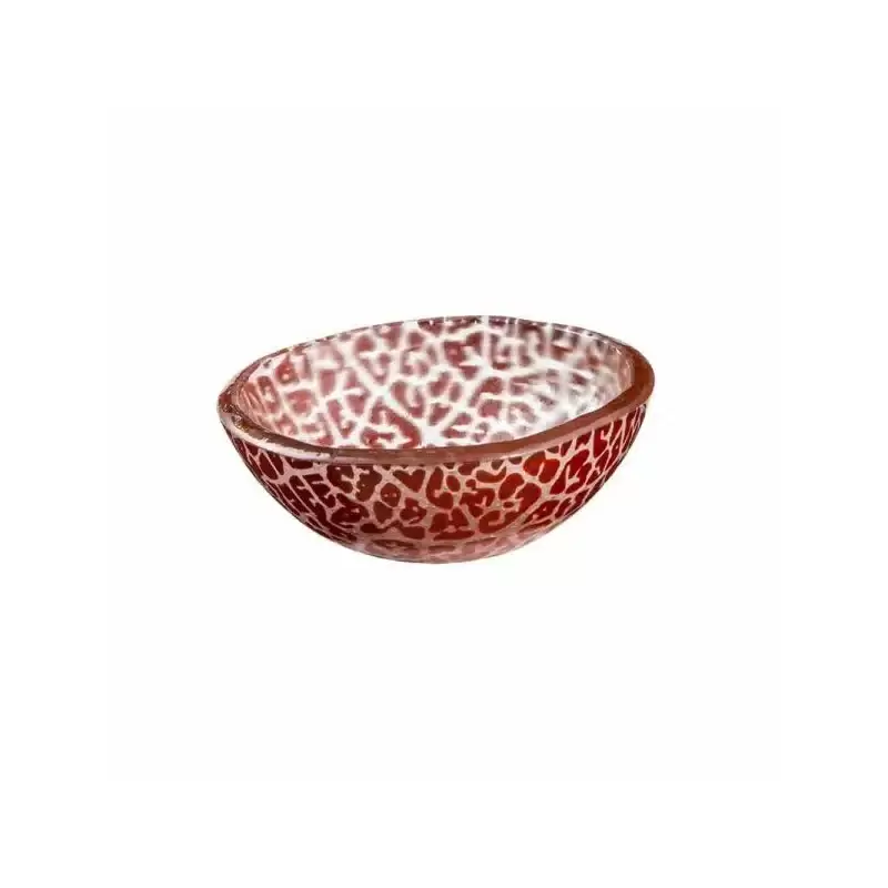 Rosseto GLS056C Rosseto Foglia Cognac Mini Round Deep Handmade Glas...