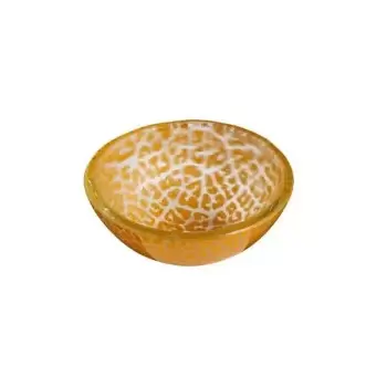 Rosseto GLS056M Rosseto Foglia Mustard Mini Round Deep Handmade Gla...