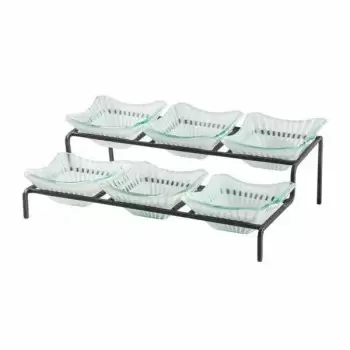 Rosseto GST04WFP Rosseto 2 Level Blk Metal Flat Packed Condiment St...