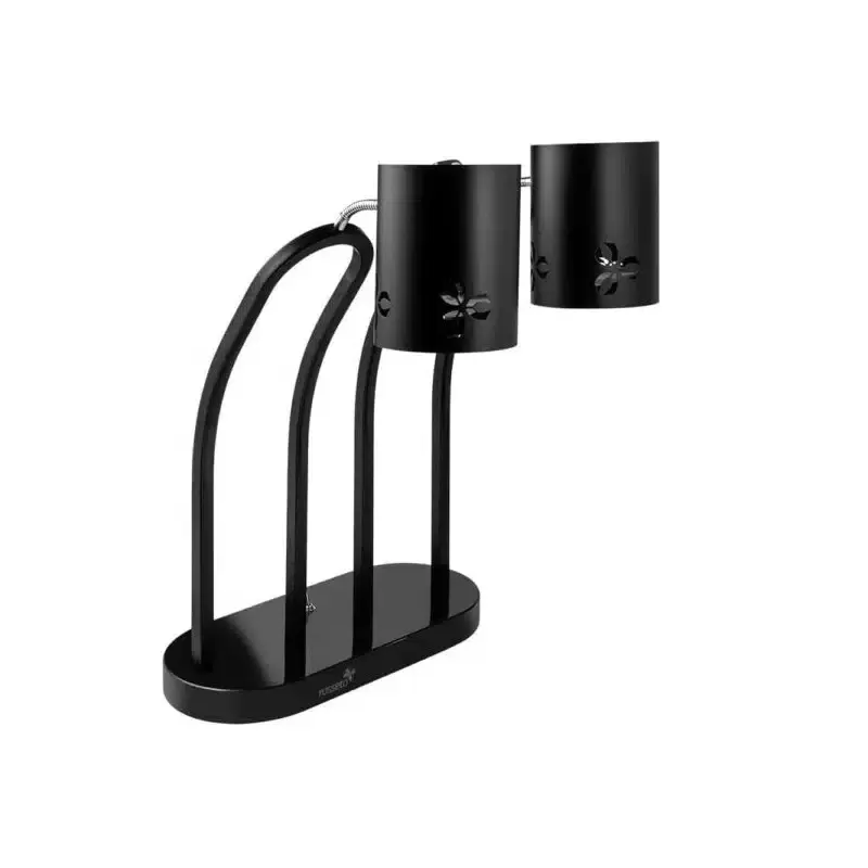 Rosseto HL020 Rosseto Iris Double Black Matte Heat Lamp - with Blac...
