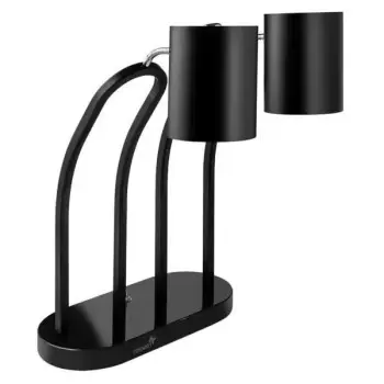 Rosseto HL023 Rosseto Double Black Matte Heat Lamp - Plain Shade - ...