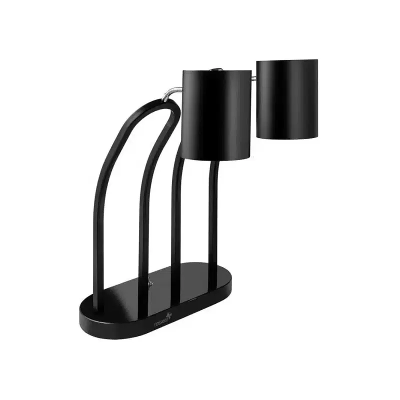 Rosseto HL023 Rosseto Double Black Matte Heat Lamp - Plain Shade - ...