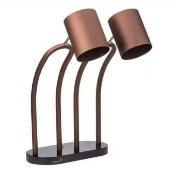 Rosseto HL026 Rosseto Double Bronze Heat Lamp Black Iron Base Plain...