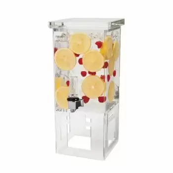 Rosseto LD106 Rosseto Square 1 Gal. Acrylic Beverage Dispenser - 1 ...