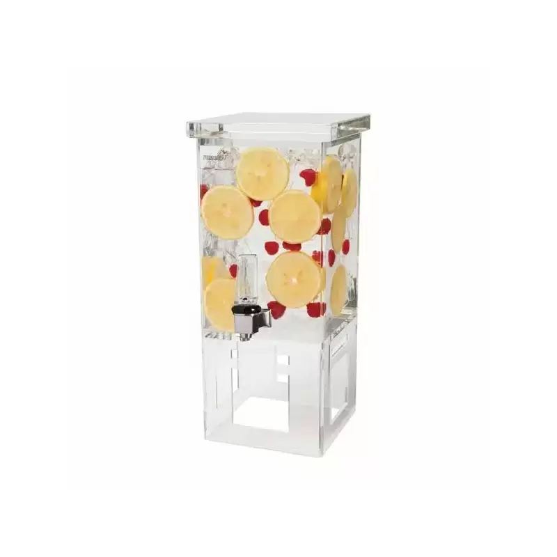 Rosseto LD106 Rosseto Square 1 Gal. Acrylic Beverage Dispenser - 1 ...