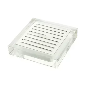 Rosseto LD108 Rosseto Square Acrylic Drip Tray with Stainless Steel...