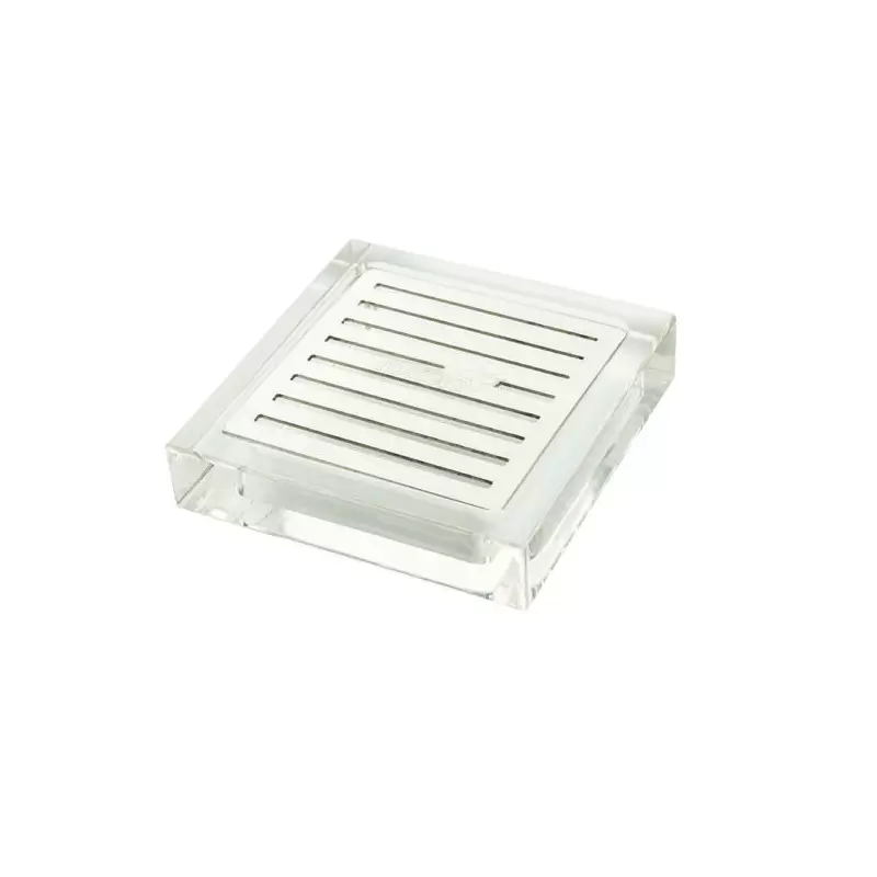 Rosseto LD108 Rosseto Square Acrylic Drip Tray with Stainless Steel...