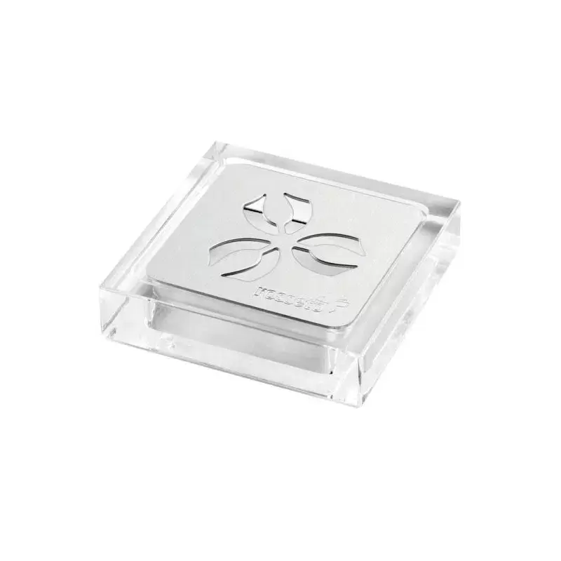 Rosseto LD158 Rosseto Iris Square Acrylic Drip Tray with Stainless ...