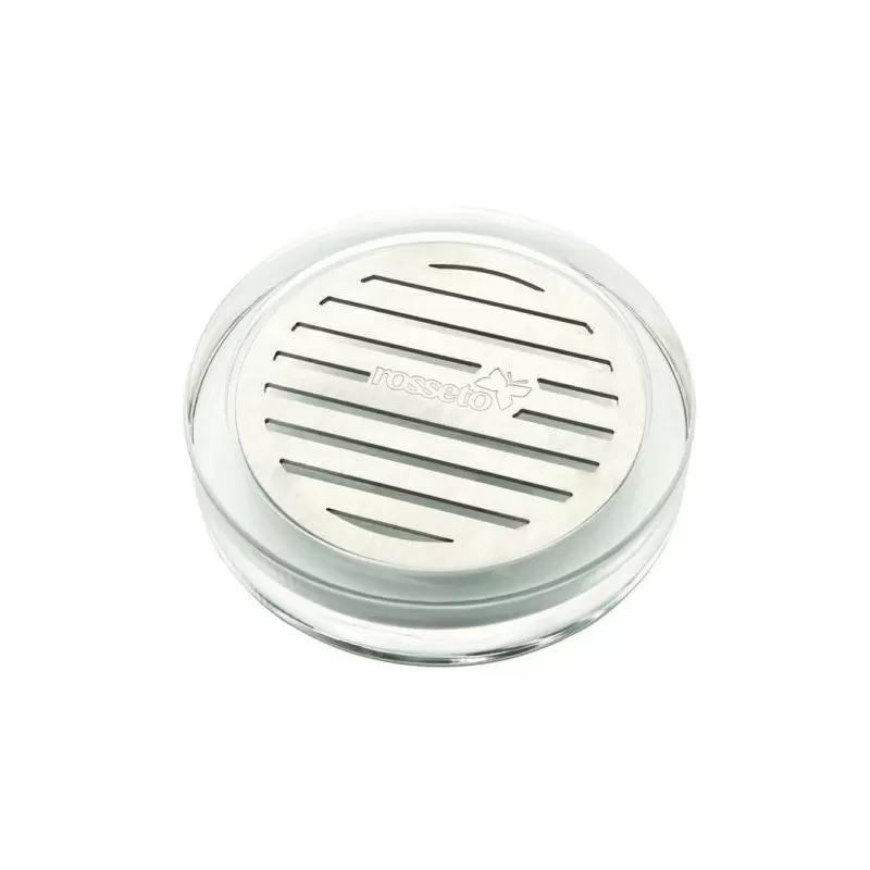 Rosseto LD127 Rosseto Round Acrylic Drip Tray with Stainless Steel ...