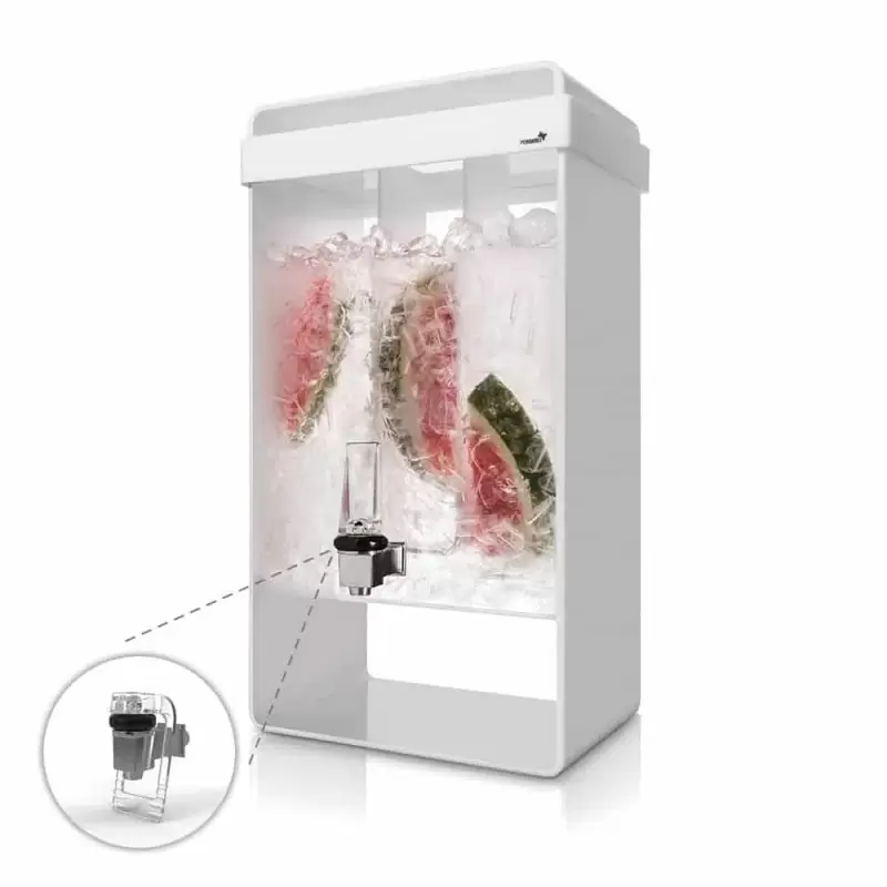 Rosseto LD155 Rosseto Infusion 5 Gal. White Beverage Dispenser - 1 ...