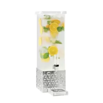 Rosseto LD161 Rosseto Iris Square 2 Gal. Beverage Dispenser with St...