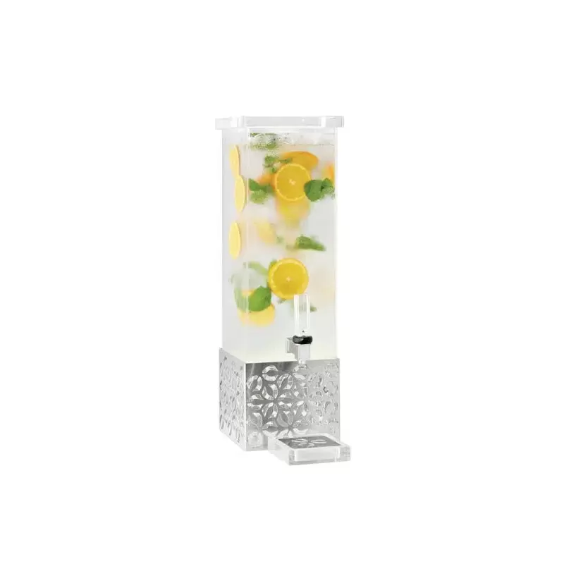 Rosseto LD161 Rosseto Iris Square 2 Gal. Beverage Dispenser with St...