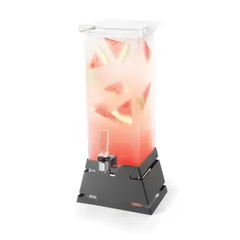 Rosseto LD144 Rosseto Square 2 Gal. Beverage Dispenser with Black M...
