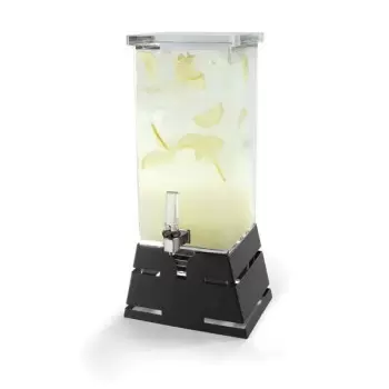 Rosseto LD140 Rosseto Square 4 Gal. Beverage Dispenser with Black M...