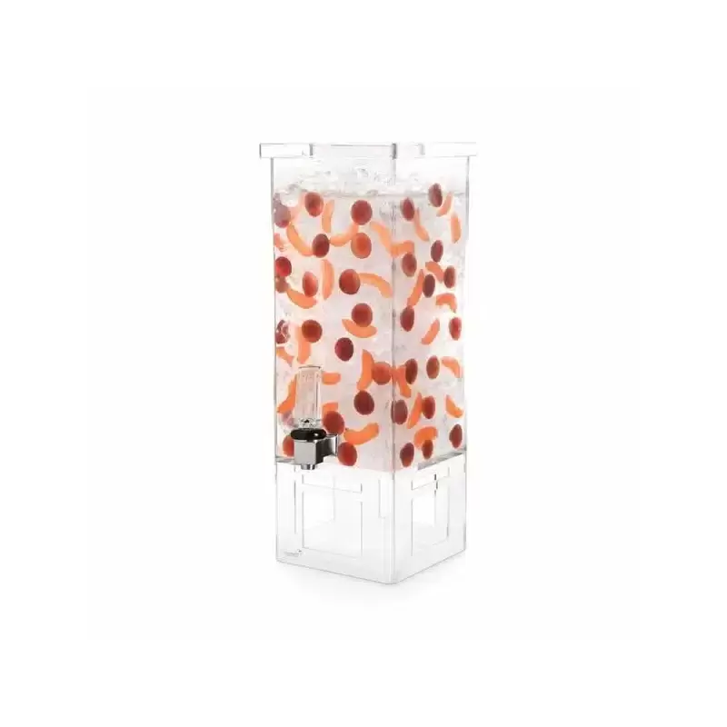 Rosseto LD128 Rosseto Square 4 Gal. Acrylic Beverage Dispenser - 1 ...