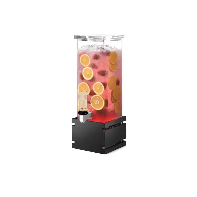 Rosseto LD121 Rosseto Square 2 Gal. Beverage Dispenser with Black G...
