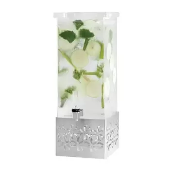 Rosseto LD198 Rosseto Iris Square 3 Gal. Beverage Dispenser with St...