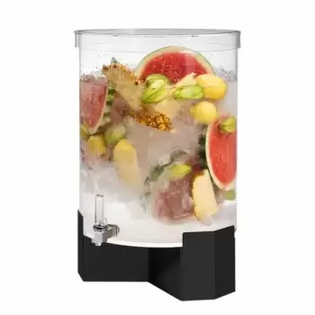 Rosseto LD199 Rosseto Pool 14 Gal. Beverage Dispenser with Black Ma...