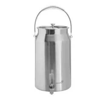 Rosseto LD207 Rosseto 3 Gal. Brushed Stainless Steel Milk Urn with ...