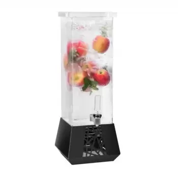 Rosseto LD212 Rosseto GEO 2 Gal. Beverage Dispenser with Black Meta...