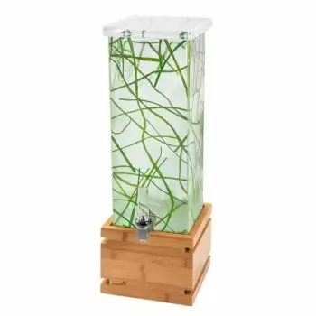 Rosseto LD210 Rosseto Sea Grass Square 2 Gal. Beverage Dispenser wi...