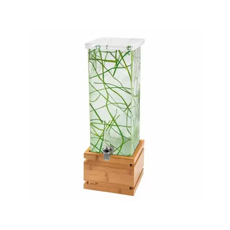 Rosseto LD210 Rosseto Sea Grass Square 2 Gal. Beverage Dispenser wi...