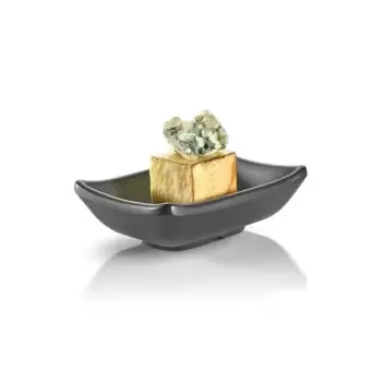 Rosseto MEL005 Rosseto Rustic Rectangular Black Melamine Mini Dish ...