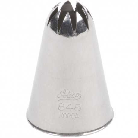 Ateco 848 Ateco 848 - Closed Star Pastry Tip .63'' Opening Diameter- Stainless Steel Closed Star Pastry Tips